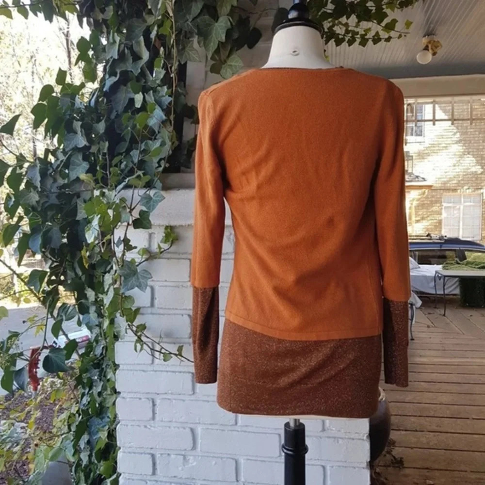 Unique Autumn Double Sweater, Size Small, EUC ๐ - Picture 4 of 5
